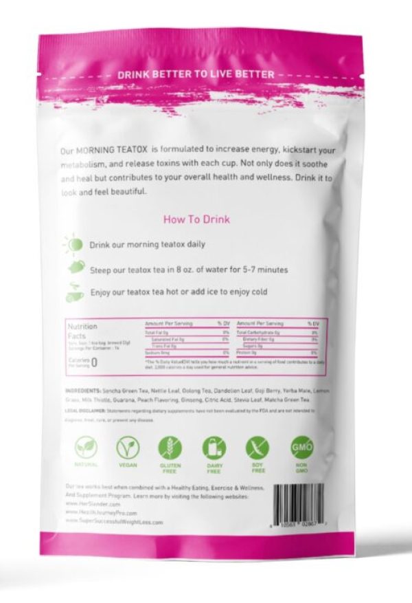 Her Slender Tea – 14 Days Morning Slimming Teatox – Increase Energy – Burn Fat – Boost Immunity - Image 2