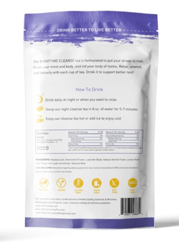 Her Slender Tea – 14 Days Night-Time Teatox for Aid Digestion – Aid Sleep – Reduce Bloat – Cleanse - Image 2