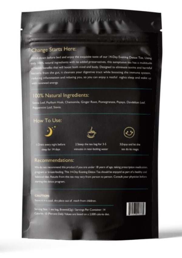 Fit And Slimmer Body – 14 Days Night-Time Teatox for Aid Digestion – Aid Sleep – Reduce Bloat - Image 2