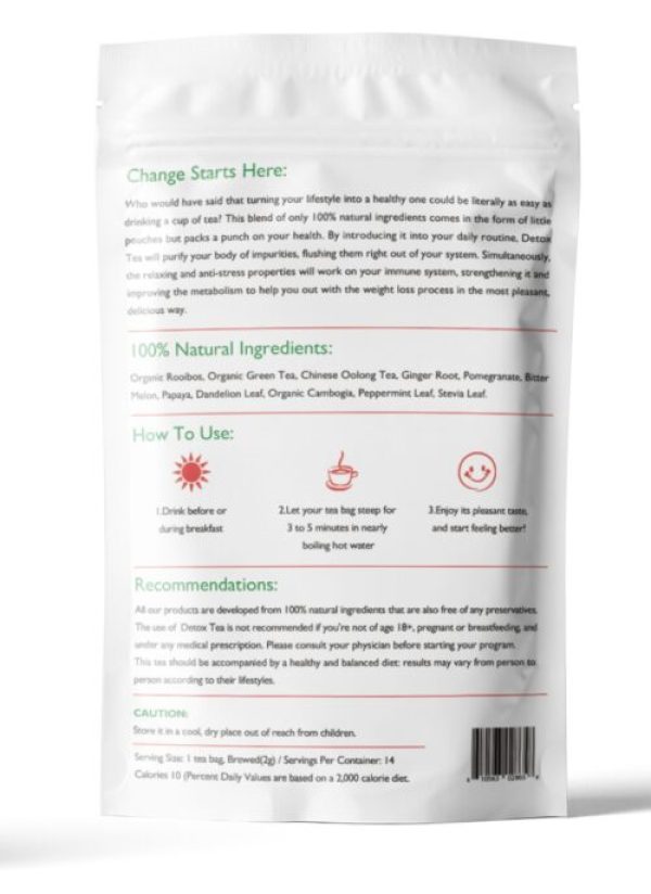 Fit and Slimmer Body Tea – 14 Days Morning Teatox – Increase Energy – Burn Fat – Boost Immunity - Image 2